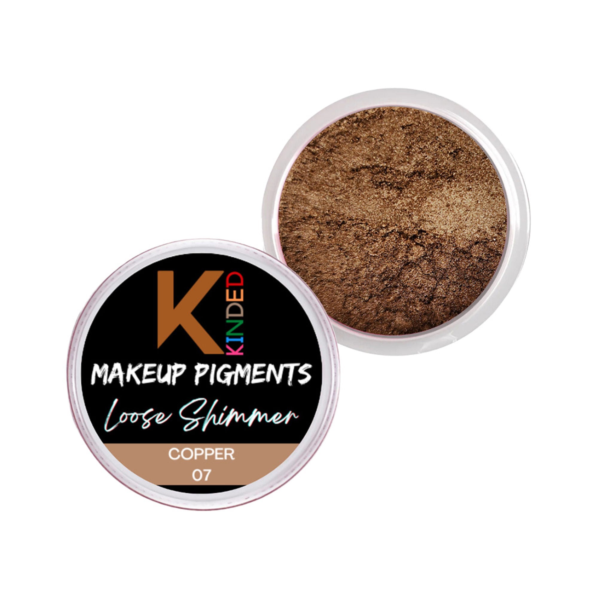 kinded loose shimmer makeup foil pigments powder copper