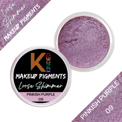 kinded loose shimmer makeup foil pigments powder pinkish purple