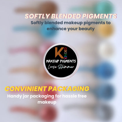 kinded loose shimmer makeup foil pigments powder pinkish purple