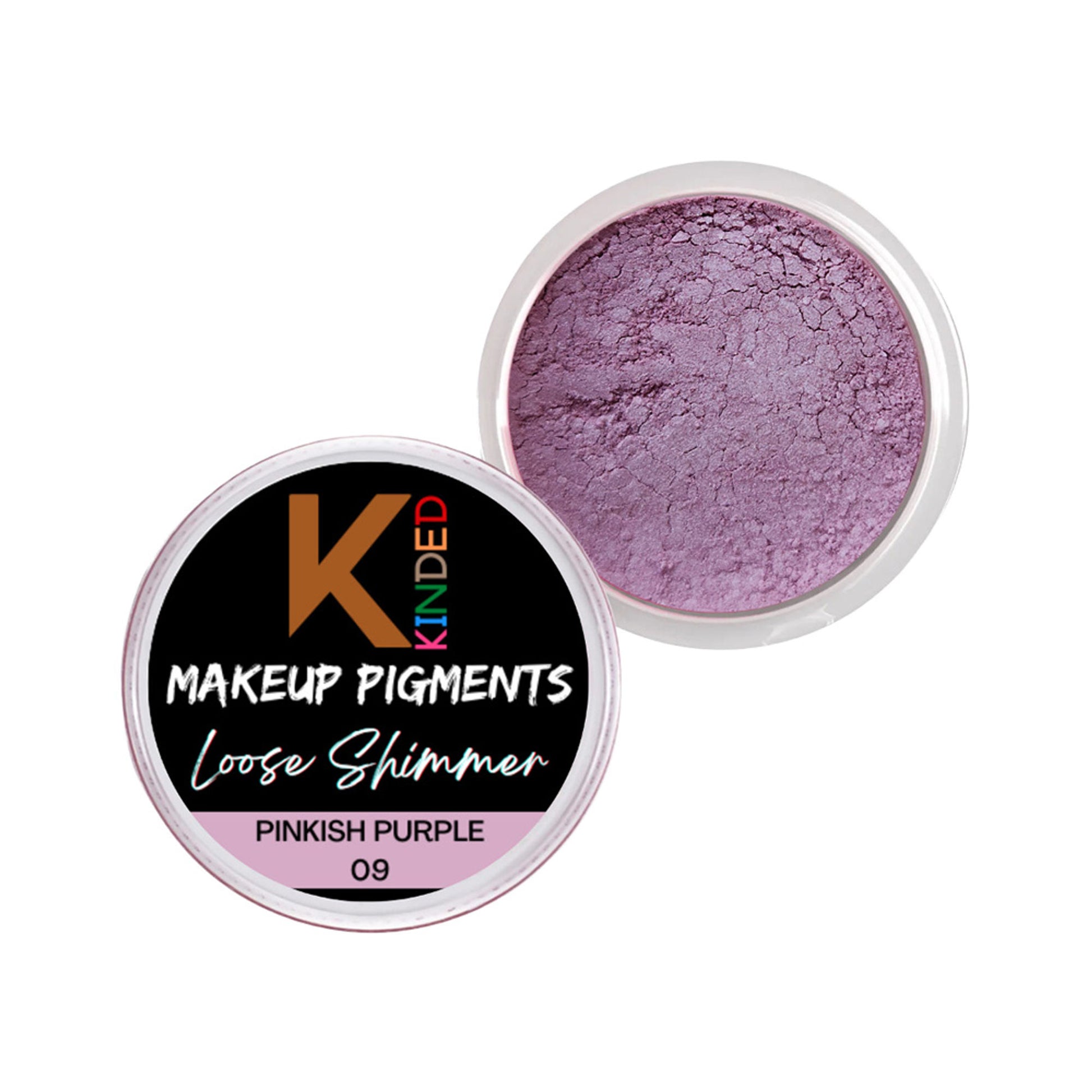 kinded loose shimmer makeup foil pigments powder pinkish purple