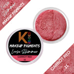 Thumbnail for kinded loose shimmer makeup foil pigments powder carrot red