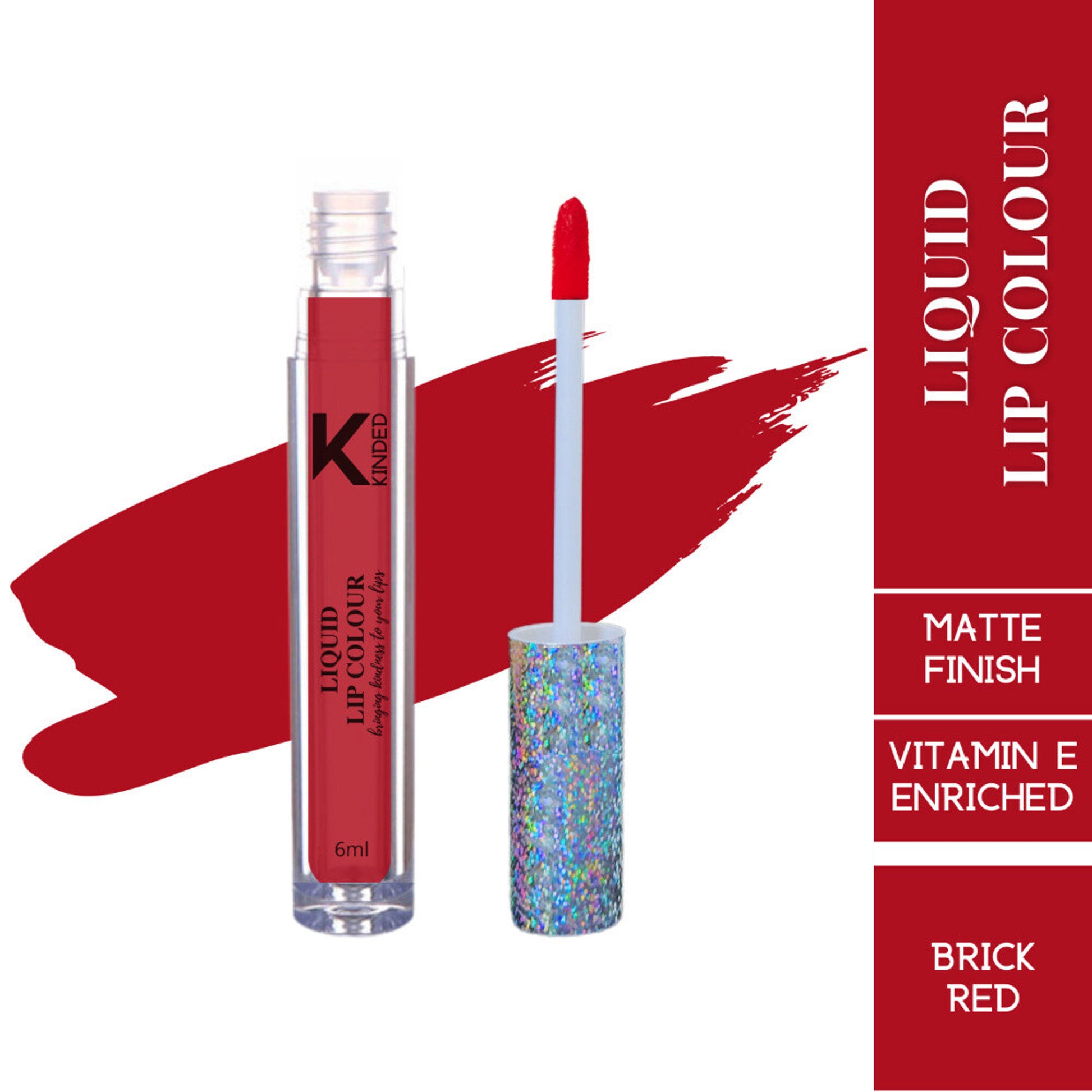 kinded liquid lip colour lipstick lip gloss 04 brick red