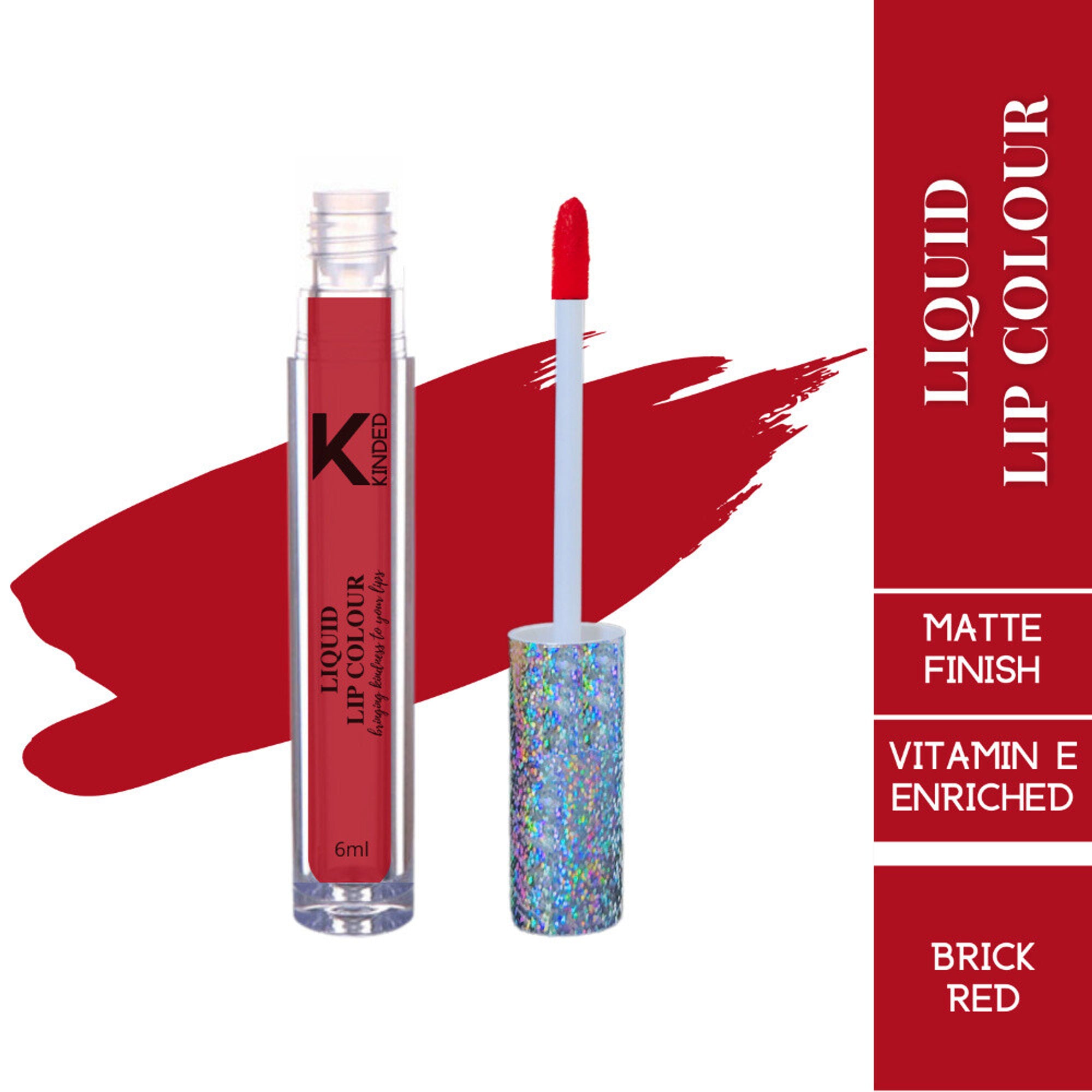 kinded liquid lip colour lipstick lip gloss 04 brick red