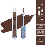 Thumbnail for kinded liquid lip colour lipstick lip gloss 07 choco brown