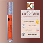 Thumbnail for kinded liquid lip colour lipstick lip gloss 08 sangria orange