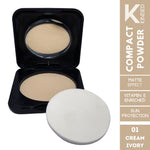 Thumbnail for kinded sun protection compact powder with vitamin e 01 cream ivory