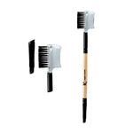 Thumbnail for KINDED Professional Natural Wooden Handle 2 in 1 Eye Grooming Angular Makeup Brush