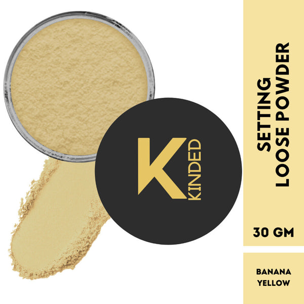kinded setting loose powder banana yellow