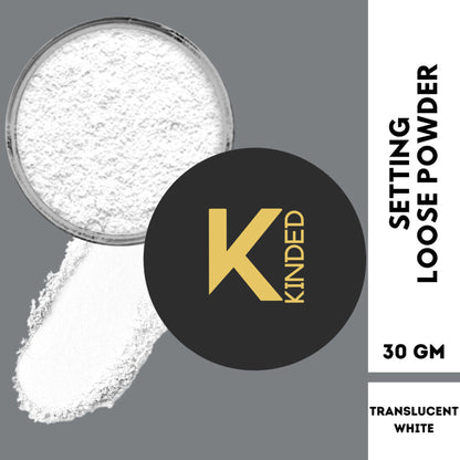 kinded setting loose powder translucent white