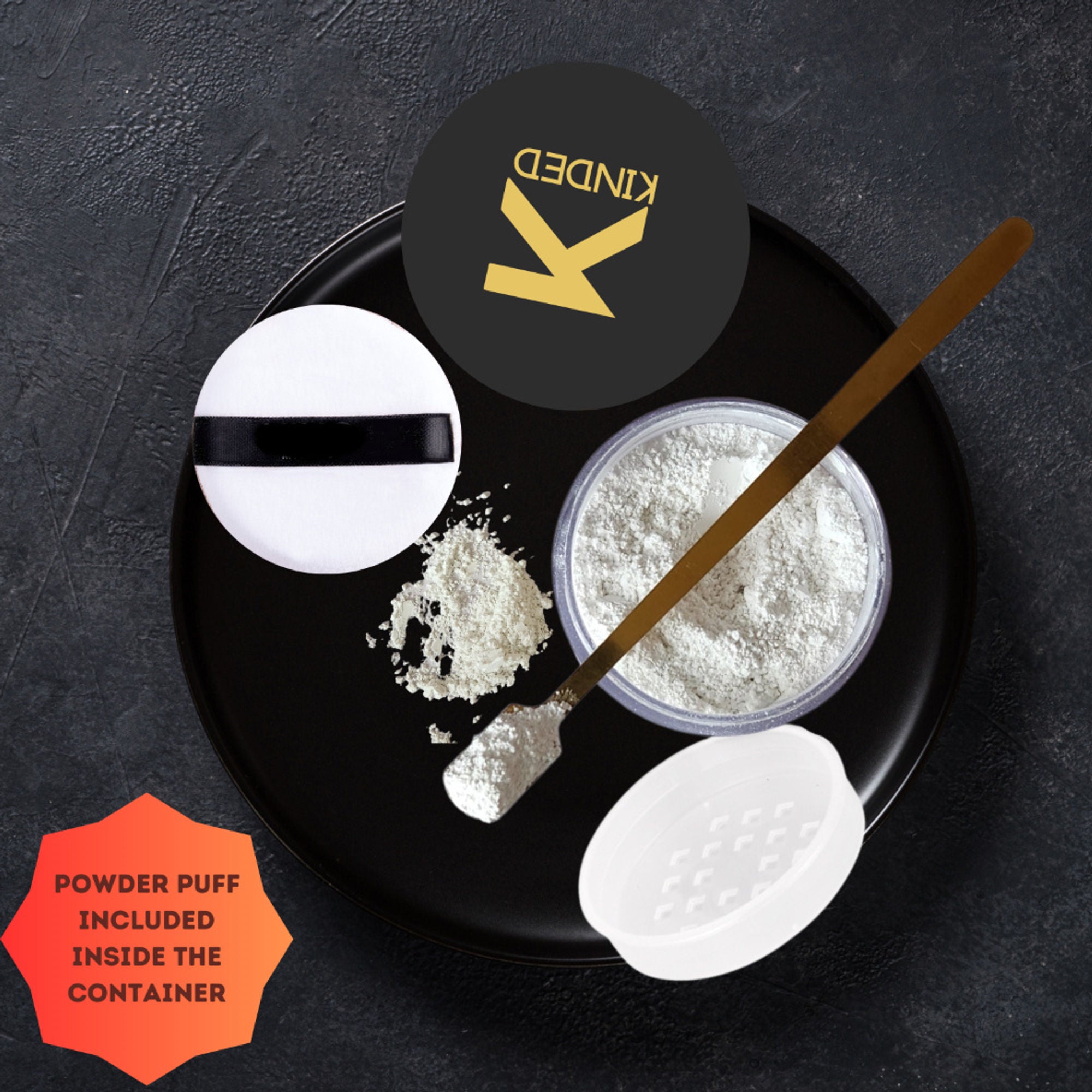 kinded setting loose powder translucent white