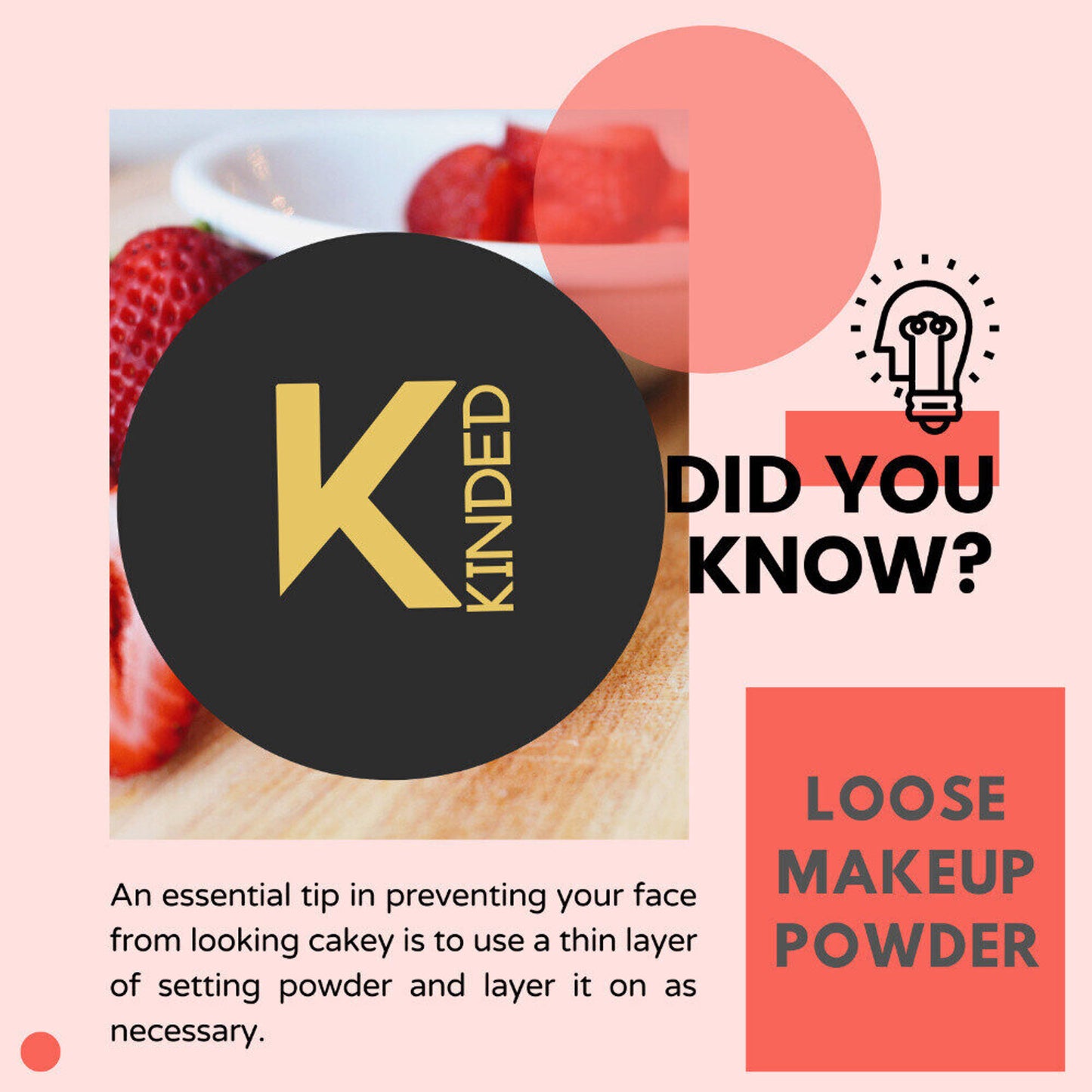 kinded setting loose powder translucent white