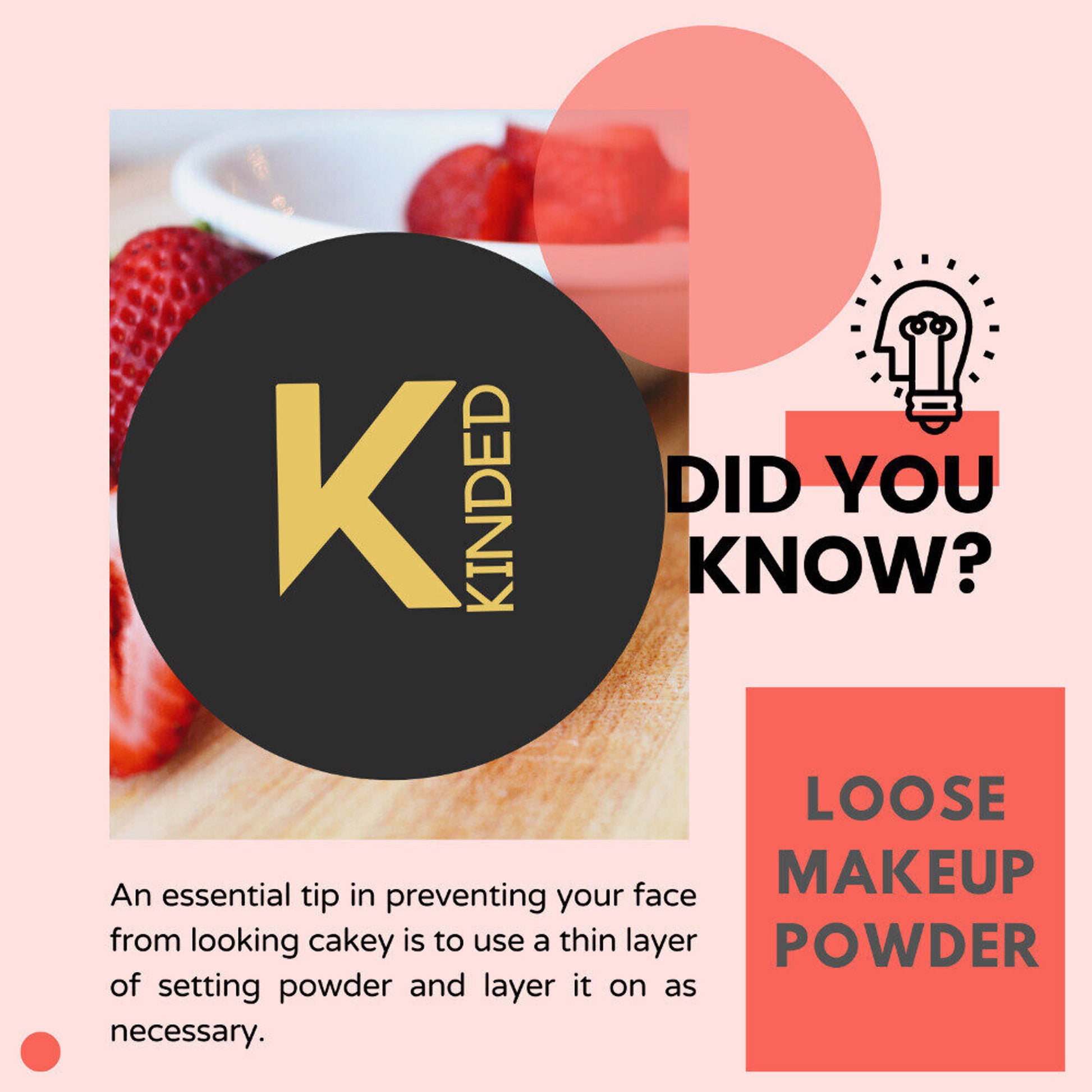 kinded setting loose powder translucent white