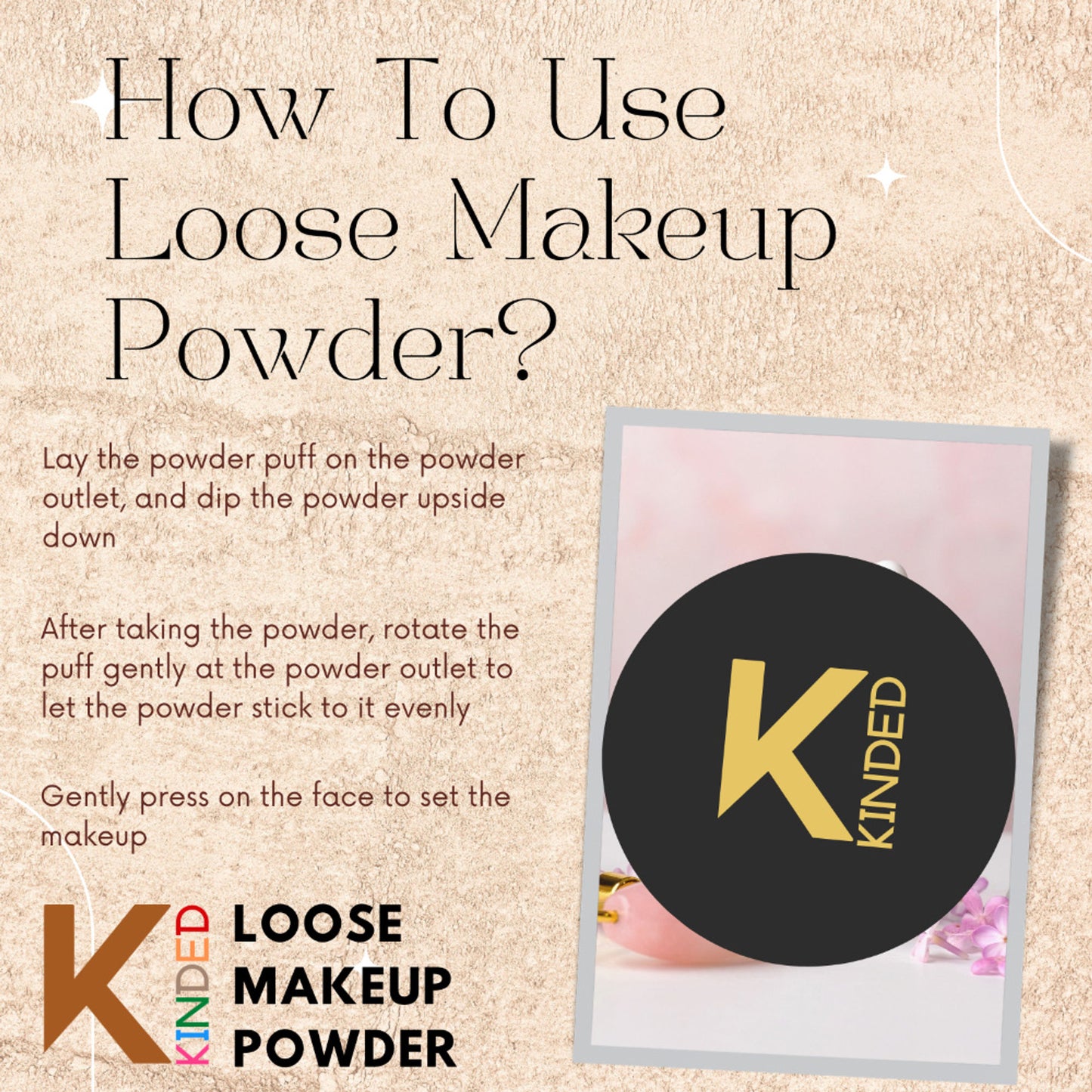 kinded setting loose powder translucent white