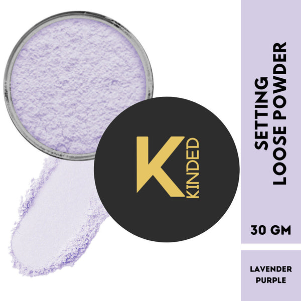 kinded setting loose powder lavender purple