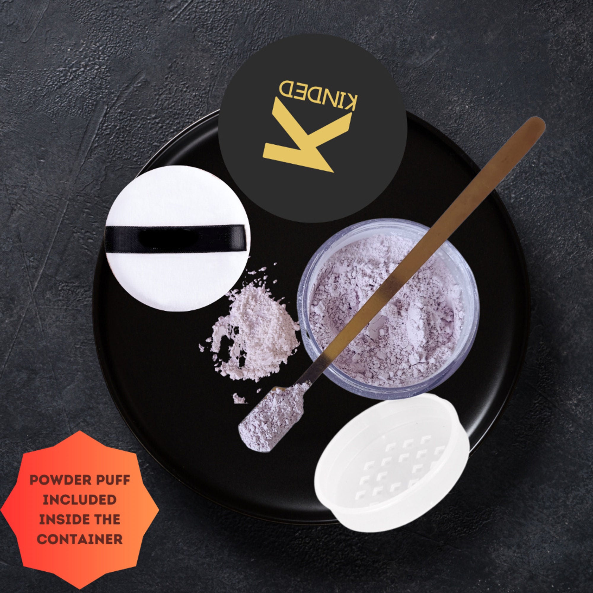 kinded setting loose powder lavender purple