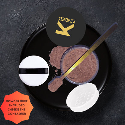 kinded highlighter loose powder shimmer rose pink
