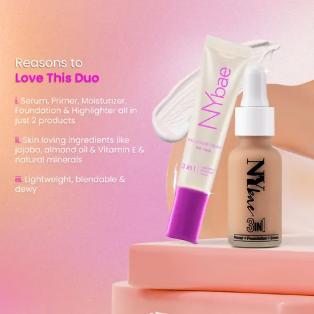 NY Bae Strobe Skin Tint Combo - Medium Skin - Distacart