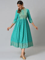 Thumbnail for AURELIA Printed Ethnic Motifs Dress