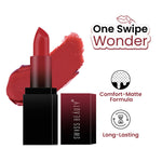 Thumbnail for Swiss Beauty HD Matte Lipstick , High Coverage , Lightweight - 01 Siren In Scarlet
