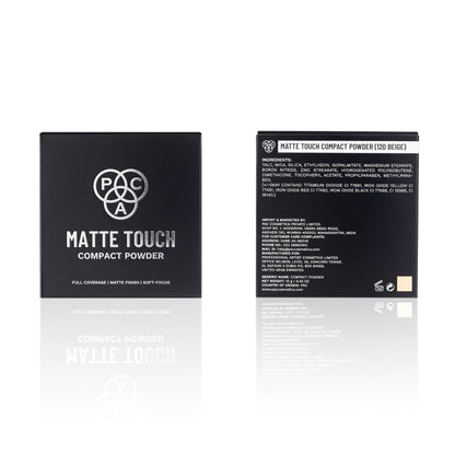 PAC Studio Matte Touch Compact Powder - 120 Beige - Distacart