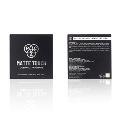 PAC Studio Matte Touch Compact Powder - 140 Sand - Distacart