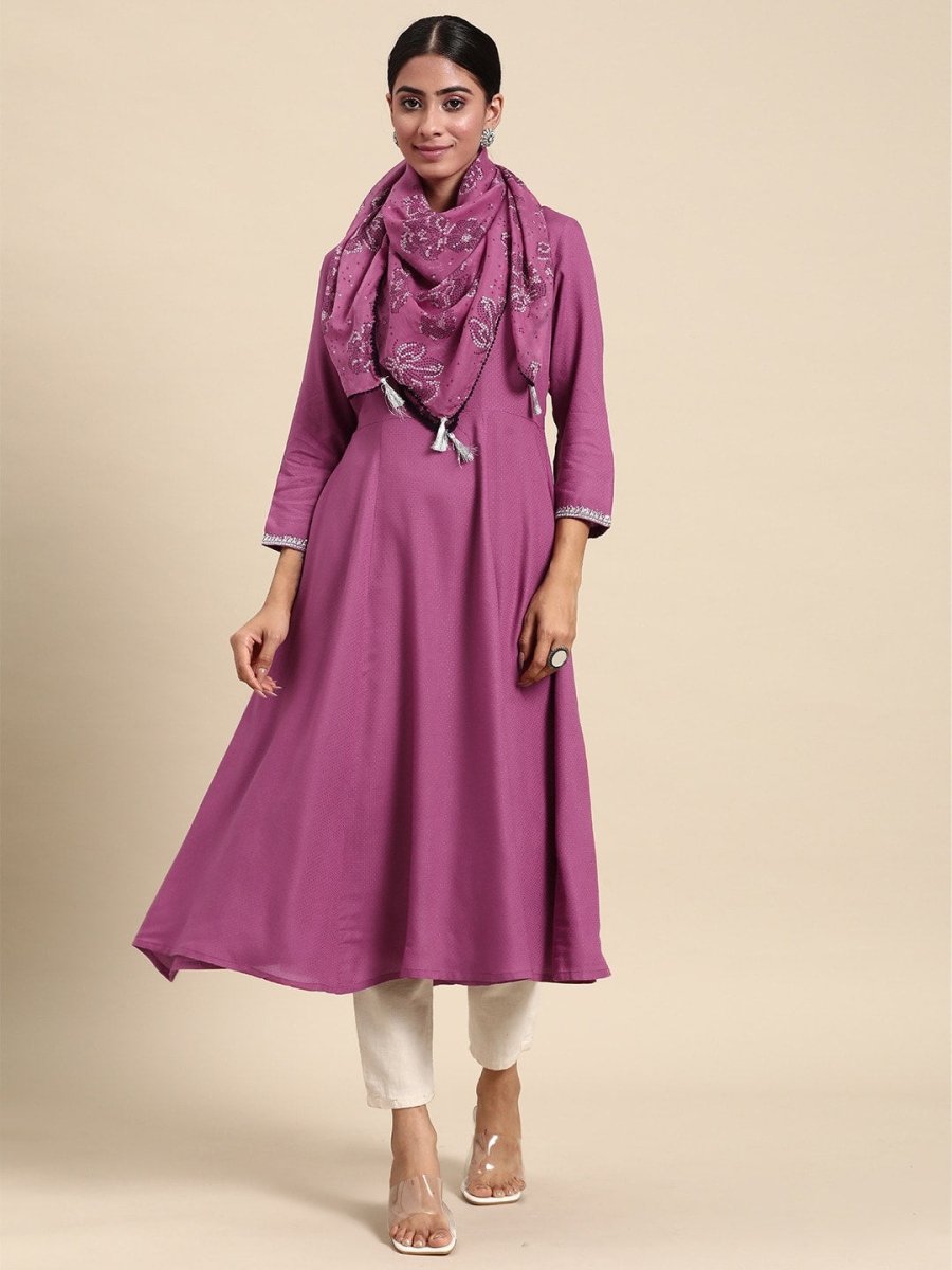 All About You Women A-Line Kurta with a Dupatta - Distacart