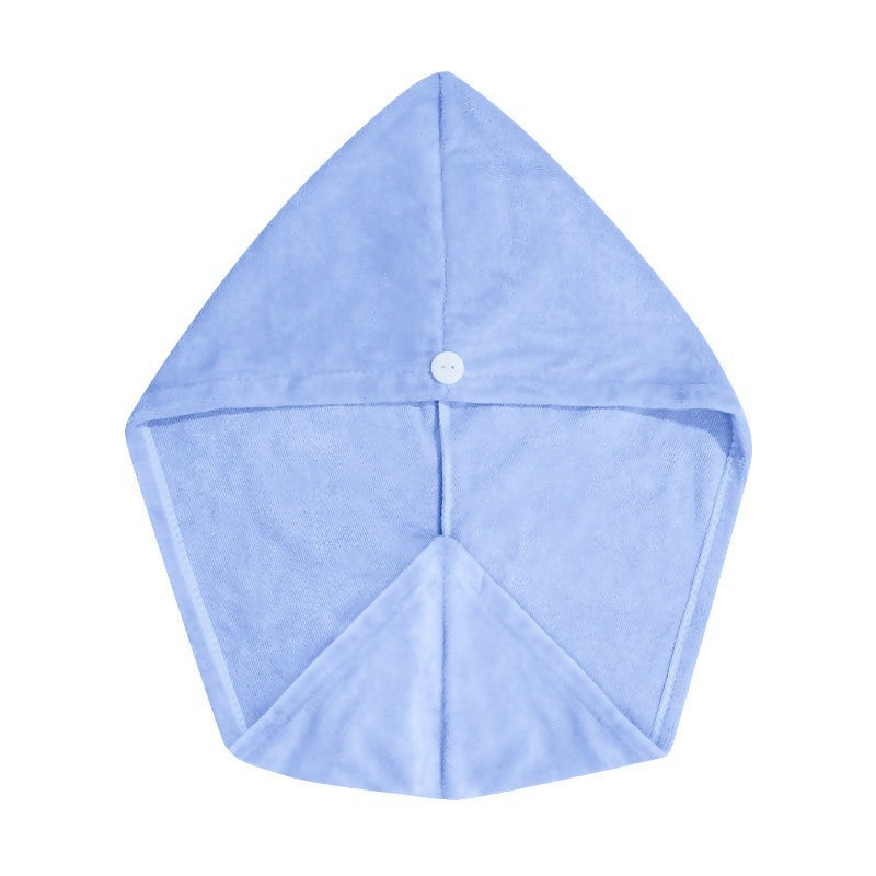 Nykaa Naturals Microfiber Hair Wrap for Frizz Free & Shiny Hair - Blue - Distacart