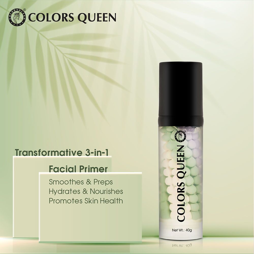Colors Queen 3 in 1 Facial Primer - 02 Green - Distacart