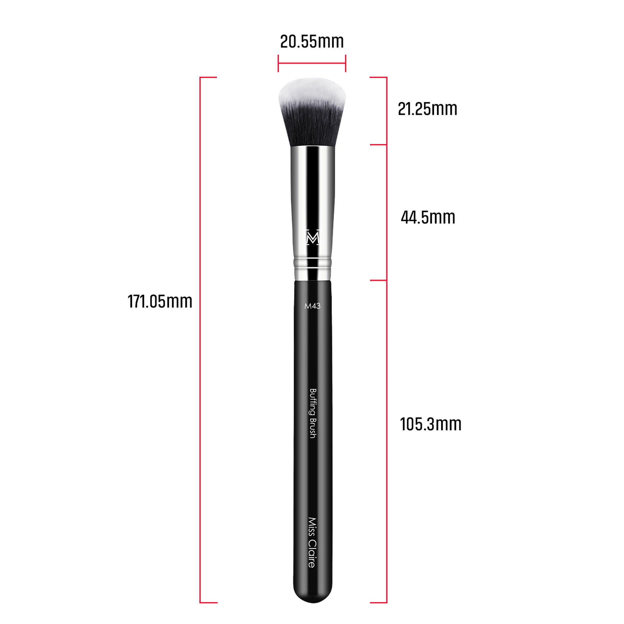 Miss Claire M43 - Buffing Brush - Chrome