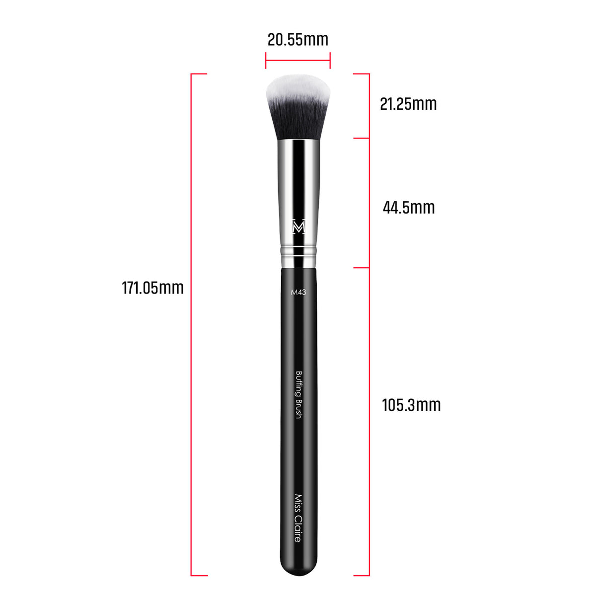 Miss Claire M43 - Buffing Brush - Chrome - Distacart