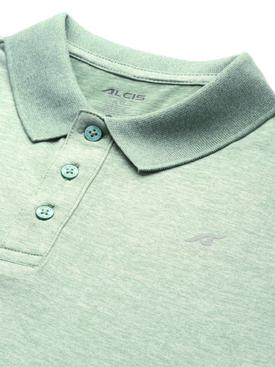 Alcis Men Polo Collar Anti Static Slim Fit Sports T-shirt - Distacart