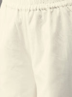 Thumbnail for Anouk Women Cream-Coloured Embroidered Kurta with Palazzos - Distacart