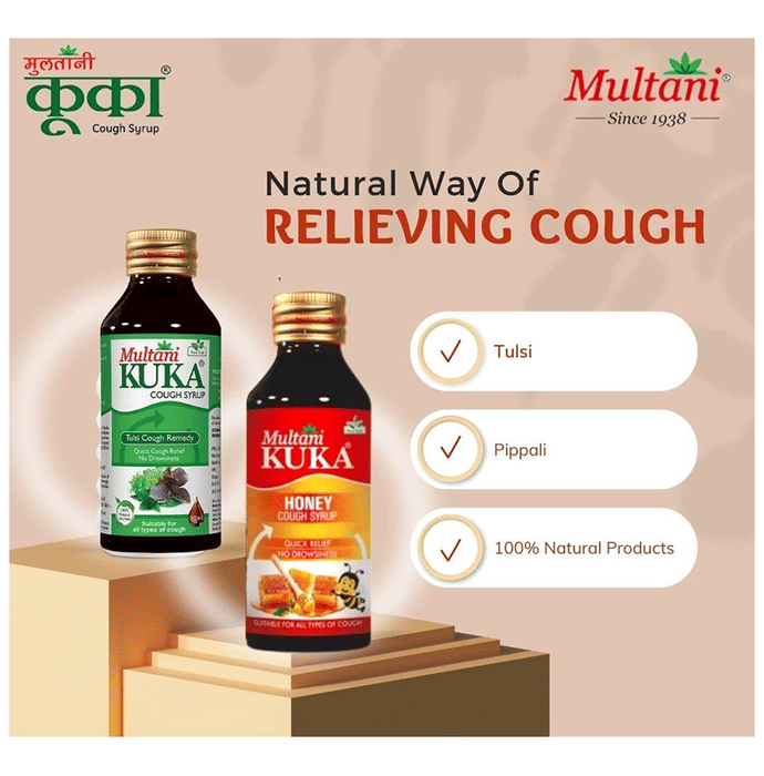 Multani Combo Pack of Kuka Cough Syrup & Kuka Honey (100ml Each)