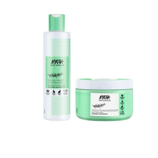 Nykaa Naturals Rosemary & Naturally Derived Niacinamide Shampoo + Mask Hair Growth - Distacart