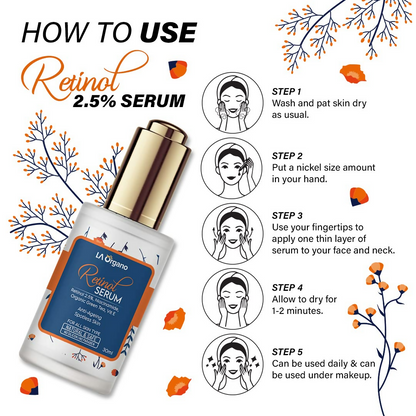 LA Organo 2.5% Retinol Face Serum - Distacart
