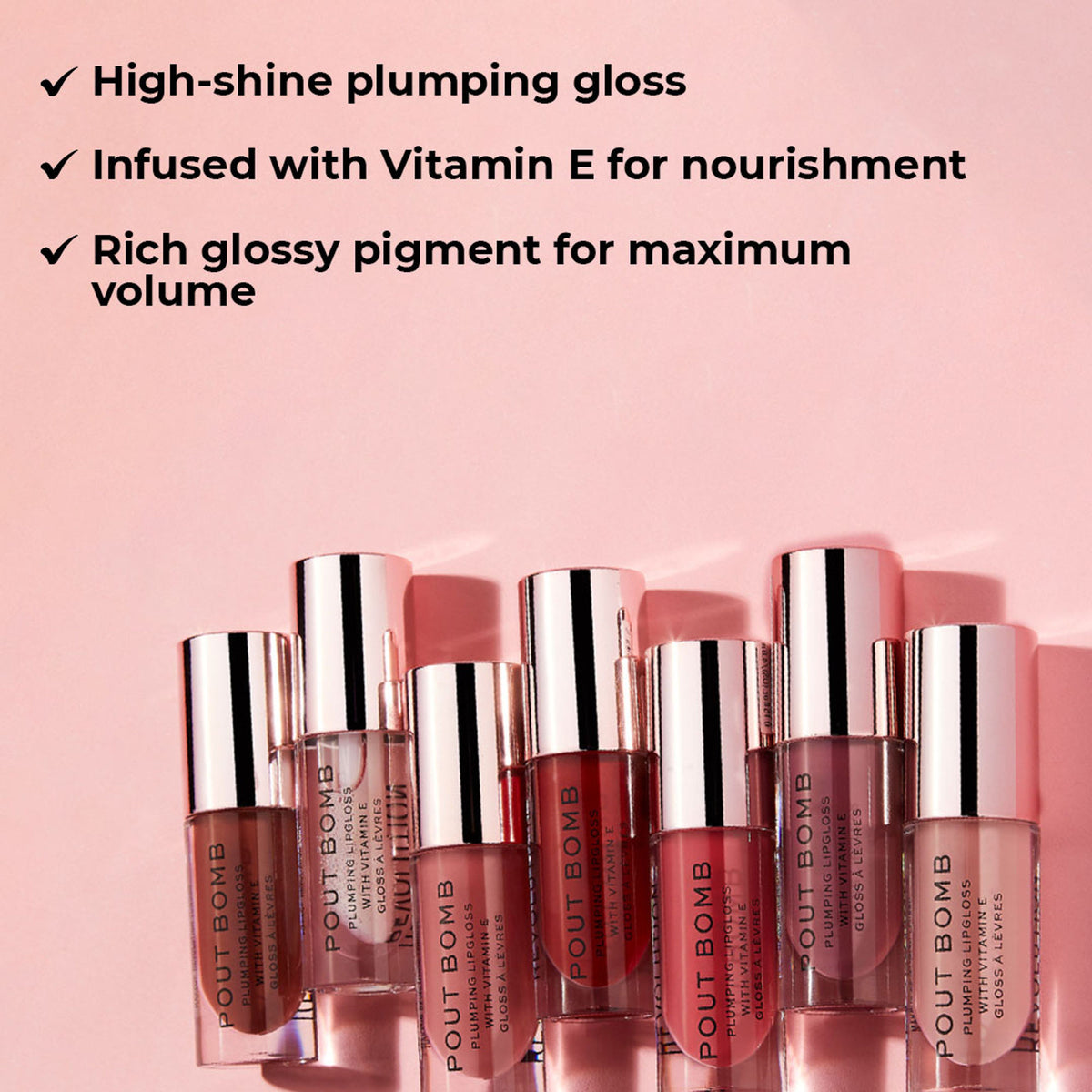 Makeup Revolution Pout Bomb Plumping Gloss - Glaze - Distacart