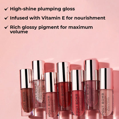 Makeup Revolution Pout Bomb Plumping Gloss - Glaze - Distacart