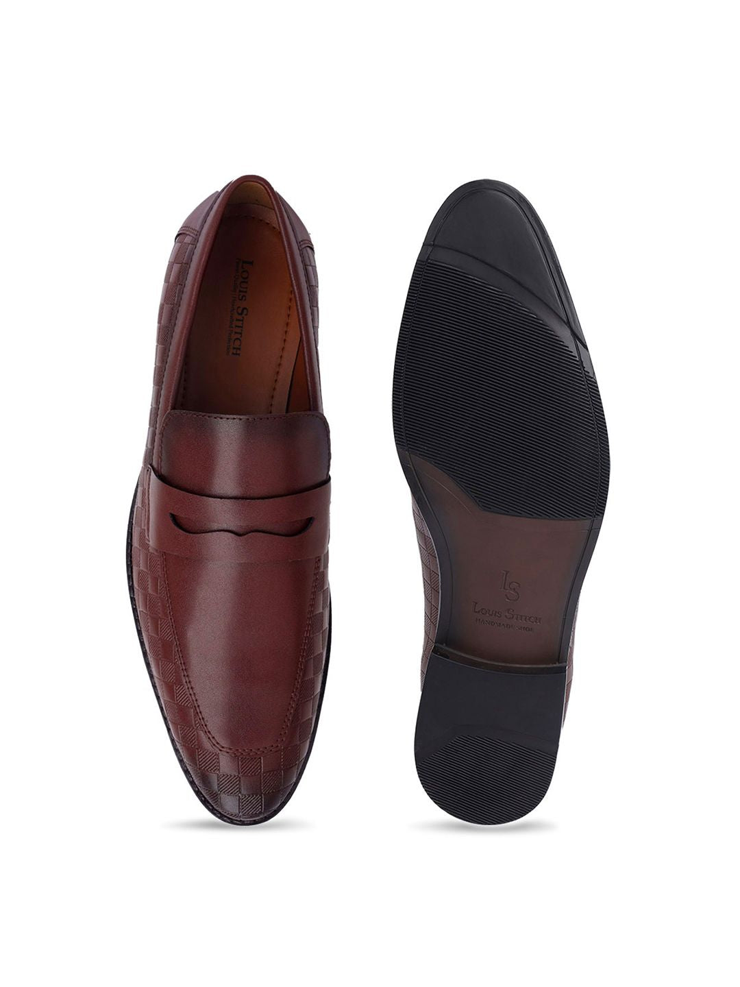 LOUIS STITCH Men Formal Slip On Moccasin Shoes