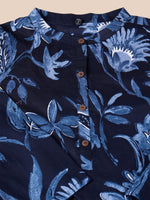 Thumbnail for Ode by House of Pataudi Floral Printed Regular Pure Cotton Kurta with Trousers & Dupatta - Distacart