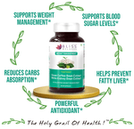 Thumbnail for bliss welness weight management carb controller green coffee bean extract veg capsule
