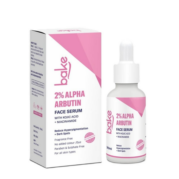 Bake 2% Alpha Arbutin Face Serum With Kojic Acid & Niacinamide - Distacart