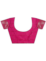Thumbnail for Astita Lichi Silk Magenta Saree