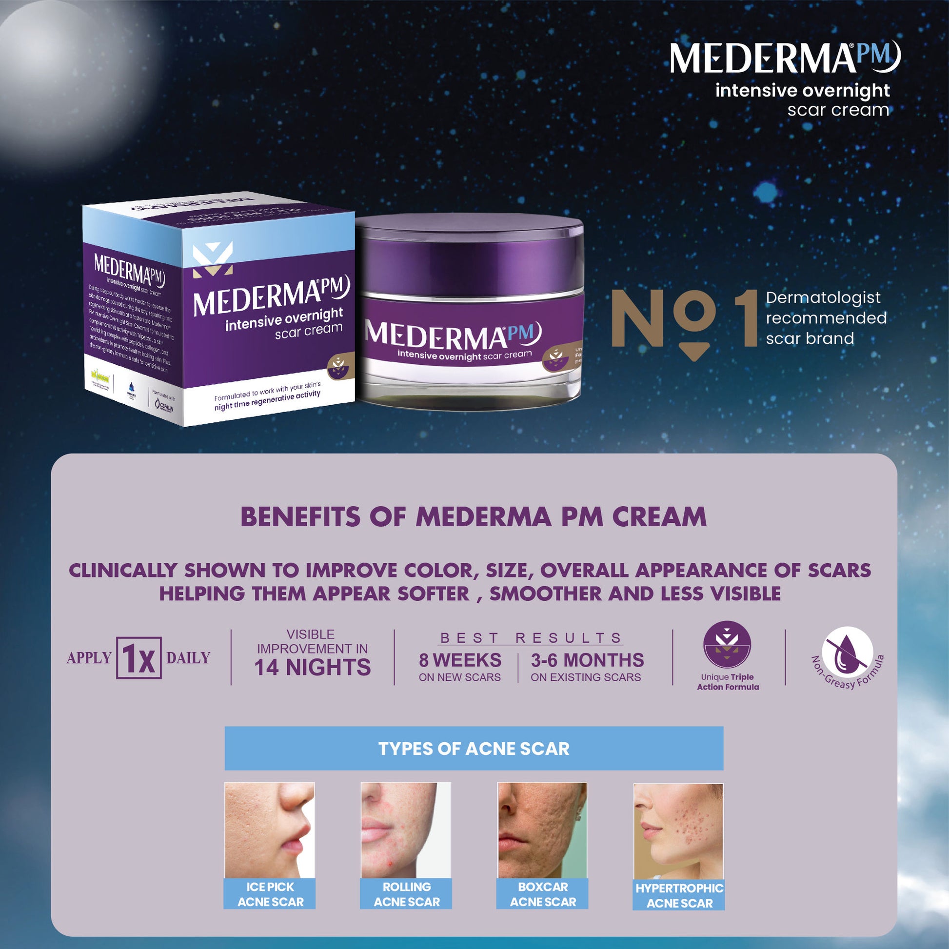 Mederma PM Intensive Overnight Scar Cream