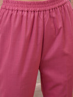 Thumbnail for Vishudh Rose Embroidered Straight Kurta with Trouser & Dupatta
