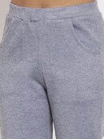 Thumbnail for TAG 7 Women Grey Woolen Ankle-Length Leggings Pants - Distacart