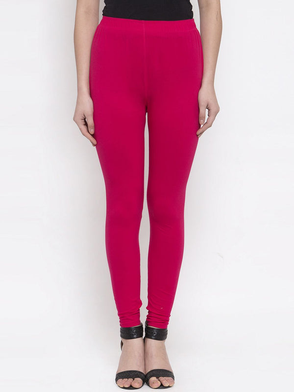 TAG 7 Women Pack Of 2 Solid Churidar-Length Leggings - Distacart