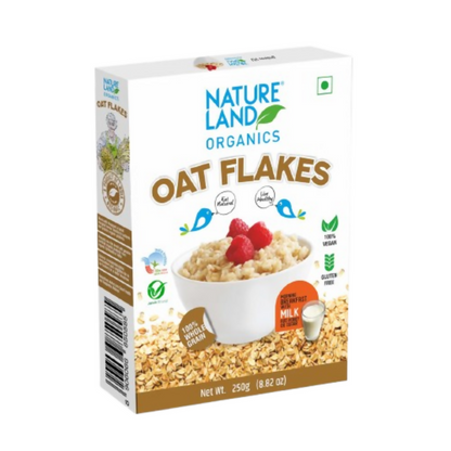 Nature Land Organics Oat Flakes - Distacart