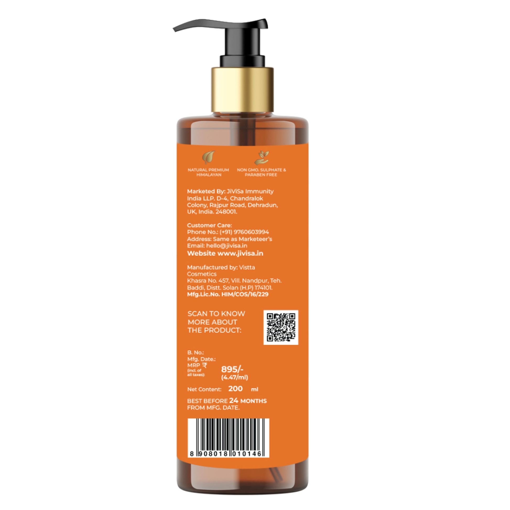 JiViSa Tarang Alive Invigorating Gel Body Cleanser - Distacart