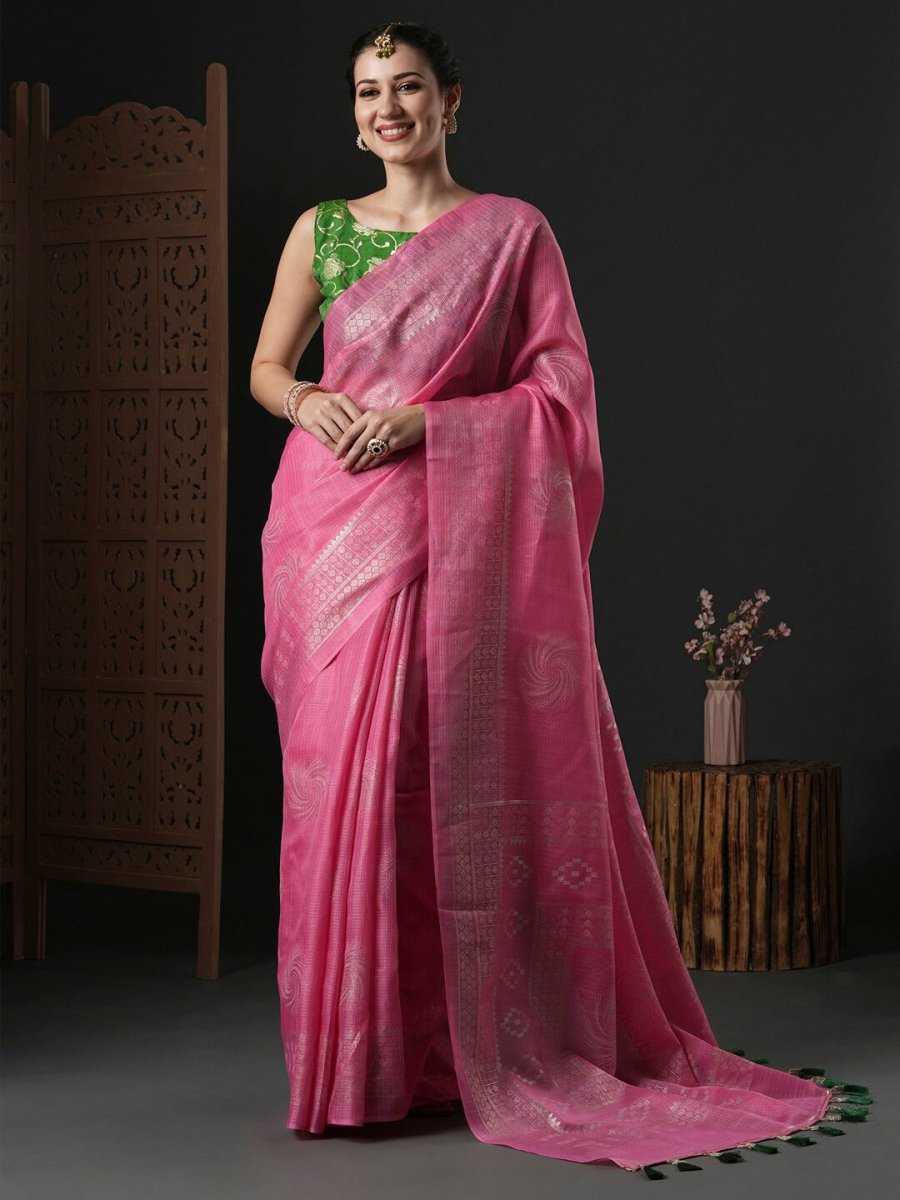 Anouk Ethnic Motifs Printed Zari Kota Saree - Distacart