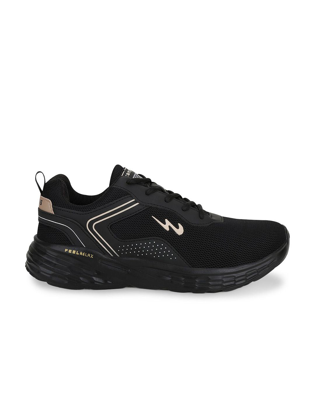 Campus Men Black Running Shoes